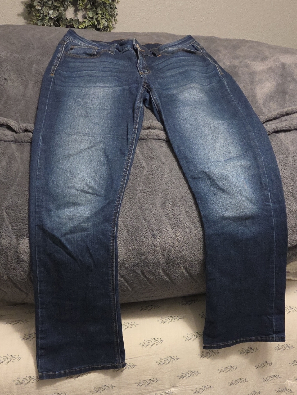 KanCan Women's Dark Blue Boot Cut Jeans